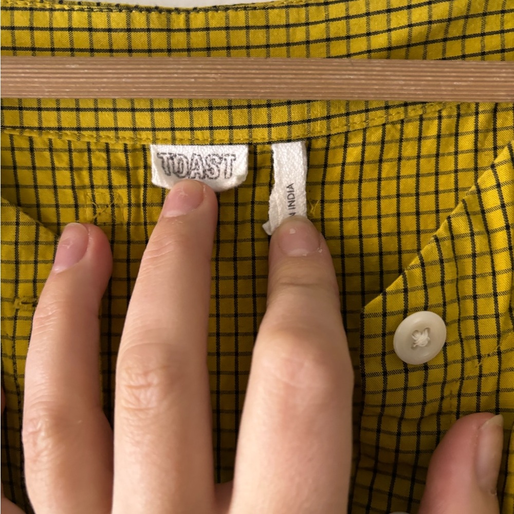 Toast Yellow Grid Jumpsuit - Picture 5 of 6